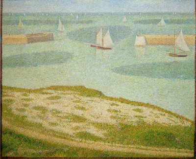 Port-en-Bessin, ingång till yttre hamnen av Georges Seurat