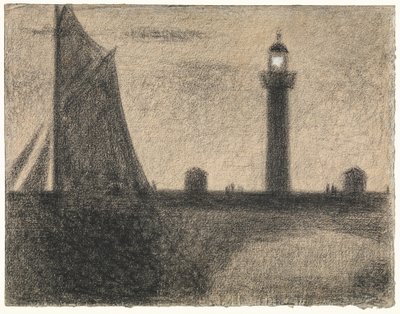Fyren vid Honfleur av Georges Seurat