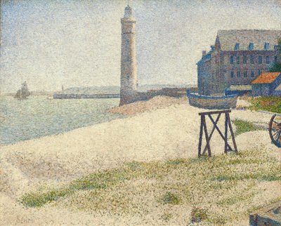 Fyren i Honfleur, 1886 av Georges Seurat
