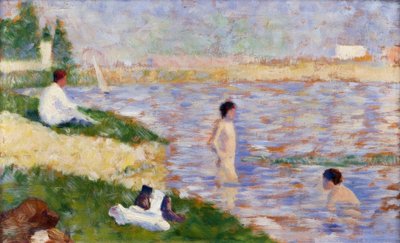 En simtur i Asnières av Georges Seurat
