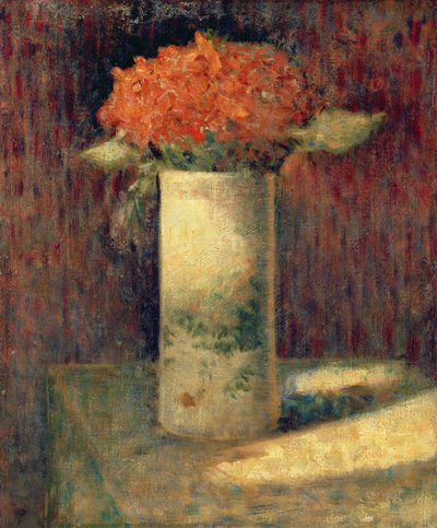Vas med blommor, ca 1878-79 av Georges Seurat