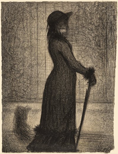 Kvinna som promenerar av Georges Seurat