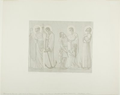 Frankrikes legendariska helgon (mittfris) av Georges William Thornley