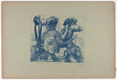 Kvinnor i en hattaffär av Georges William Thornley