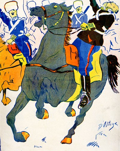 Bulgarien mobilisiert seine Truppen für den Krieg, 1908 von Georges d 1878 1937 Ostoya