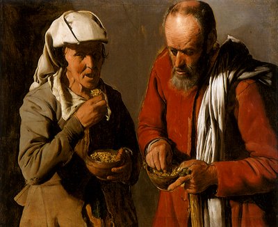 Bondepar som äter, 1621 av Georges de La Tour