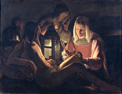St. Sebastian Vårdas av St. Irene och de heliga kvinnorna av Georges de La Tour