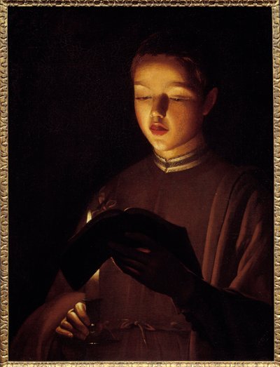 Den unga sångaren. Målning av Georges De La Tour (1593-1652) av Georges de La Tour