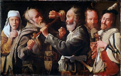 Bråk mellan musiker (olja på duk av Georges de La Tour