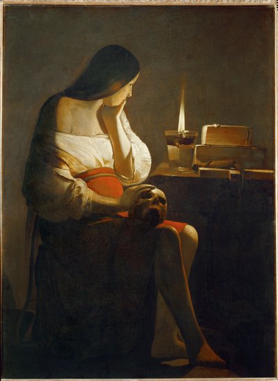 La Madeleine a la Veilleuse - Magdalena med nattljuset ... av Georges de La Tour