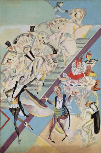 Scenografi för operetten Girofle-Giroflia av Ch. Lecocq, 1922 av Georgy Bogdanovich Yakulov