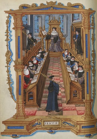 Läkare vid universitetet i Paris av Etienne Colaud, från Chants Royaux, 1537 (42046662921) av Georgia Levan Ramishvili from Tbilisi