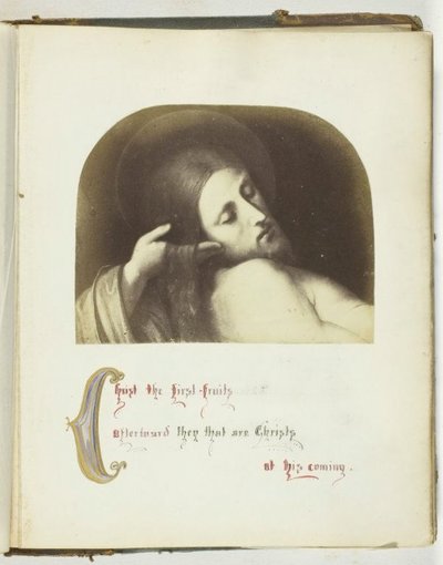 Utan titel [illustration av Jesus med bibliskt citat], 185568. av Georgina Cowper