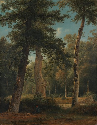 En skog vid Fontainebleau av Georgius Jacobus Johannes van Os