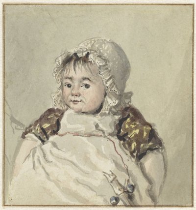Porträtt av Cornelia Johanna van Os av Georgius Jacobus Johannes van Os