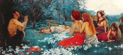 Pan (olja på duk) av Gerald Fenwick Metcalfe