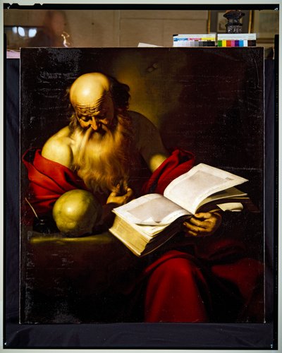 Sankt Hieronymus av Gerard (1594 1660) Doullet