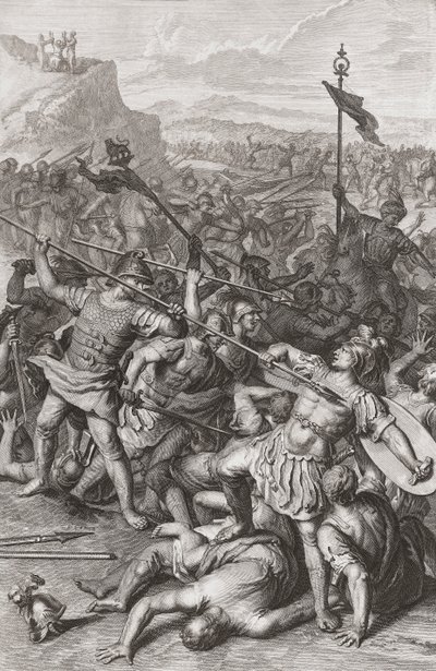 Israels strid mot amalekiterna. av Gerard (after) Hoet