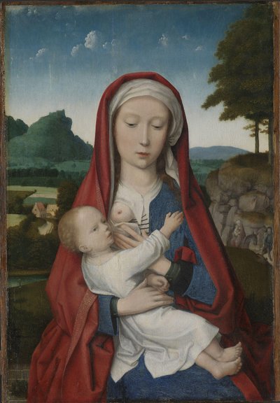 Madonna och barn, ca 1510-20 (olja på panel) av Gerard (attr. to) David