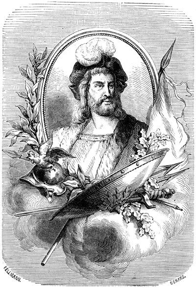 Pierre Terrail de Bayard, fransk soldat från 1500-talet, 1882-1884. av Gerard