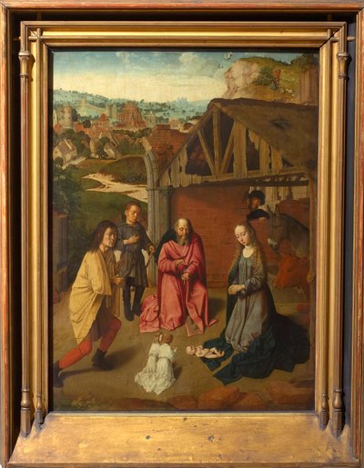 The Adoration of the Shepherds, ca 1485. av Gerard David