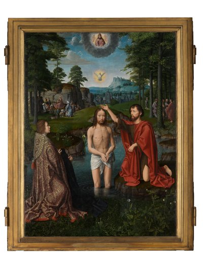 The Baptism of Christ, c.1502-08 (olja på panel) av Gerard David