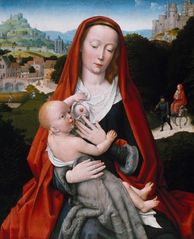 Jungfru och barn, ca. 1490 av Gerard David