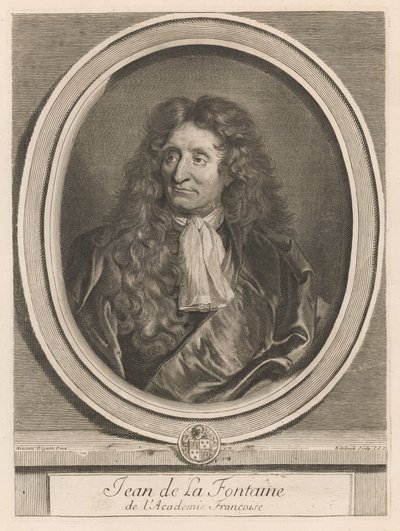 Jean de La Fontaine, ur boken Les hommes illustres..., vol. I, av Charles Perrault av Gérard Edelinck