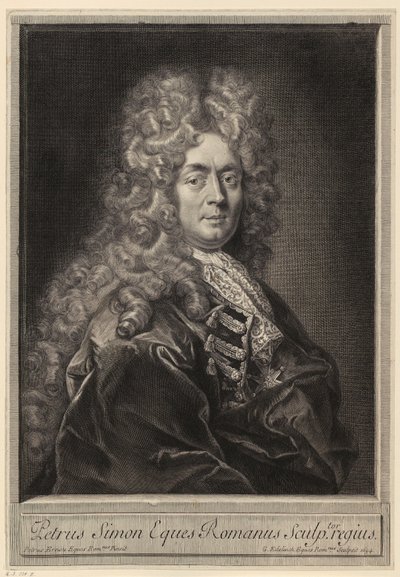 Porträtt av André Hameau av Gérard Edelinck