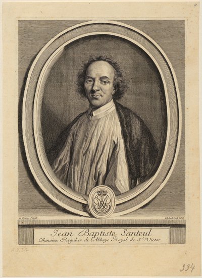 Porträtt av Jacques Sarrazin av Gérard Edelinck