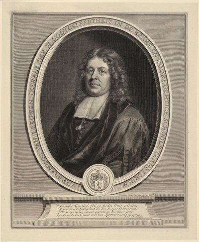 Porträtt av Jules-Paul de Lionne av Gérard Edelinck