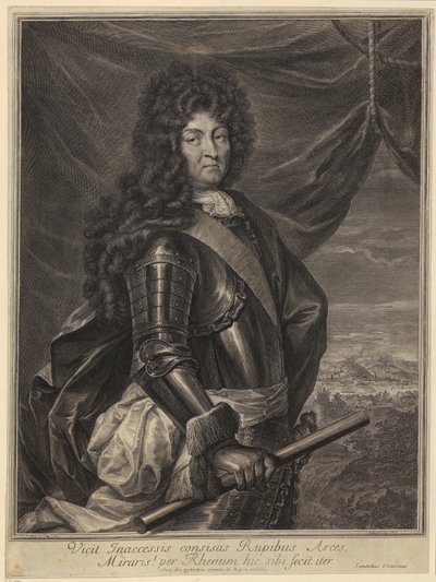 Porträtt av Ludvig XIV av Gérard Edelinck