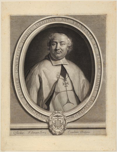Porträtt av Nicolas Parfaict av Gérard Edelinck