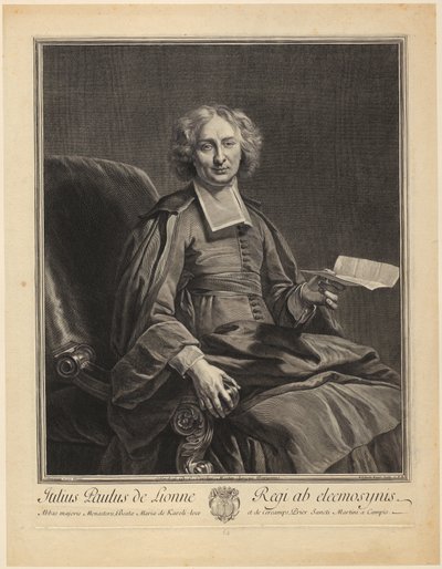 Porträtt av Philippe de Champaigne av Gérard Edelinck