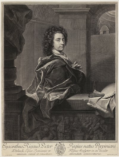 Porträtt av Tizian av Gérard Edelinck