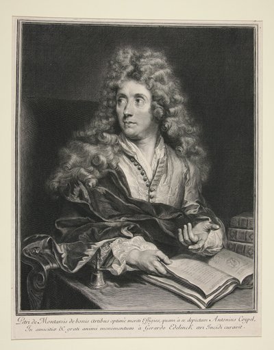 Porträtt av Antoine Coypel av Gérard Edelinck