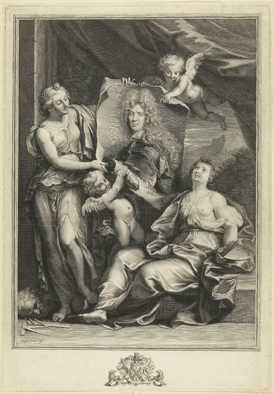 Porträtt av Pierre Vincent Bertin av Gérard Edelinck
