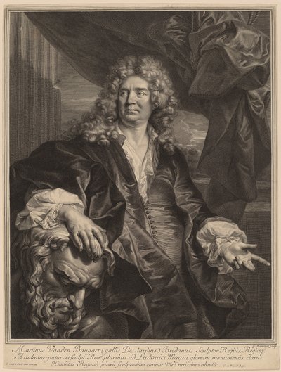 Martin Desjardins av Gerard Edelinck after Hyacinthe Rigaud