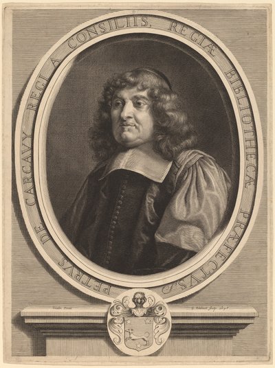 Pierre de Carcavy av Gerard Edelinck after Louis Testelin