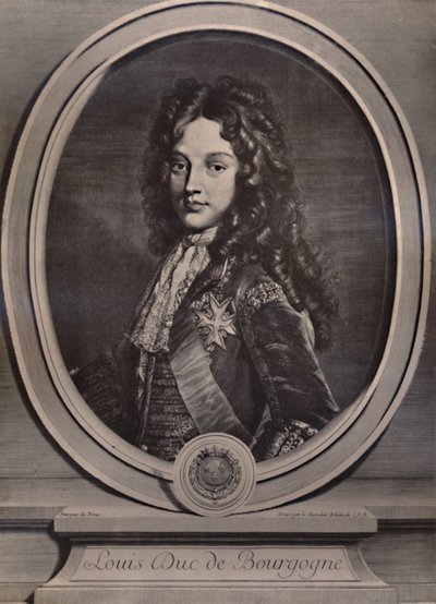 Ludvig, hertig av Bourgogne, Dauphin av Frankrike och far till kung Ludvig XV, c1700 1894 av Gerard Edelnick