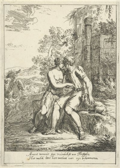 Aminta en Thestylis av Gerard Hoet (I)
