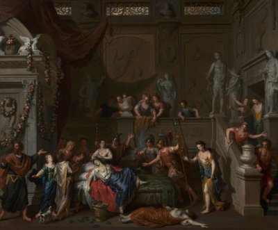 The Death of Cleopatra, ca 1700-10 (olja på duk) av Gerard Hoet