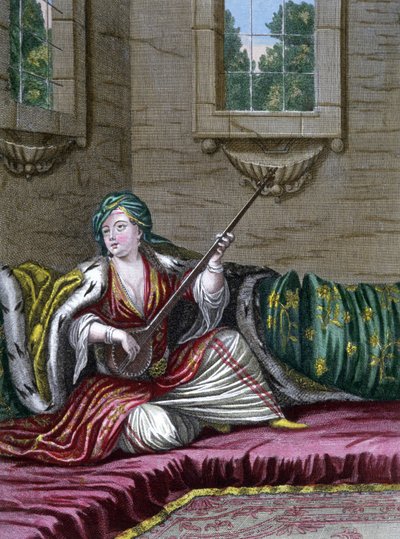 Turkisk dam av Gerard Jean Baptiste Scotin