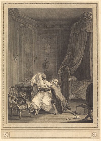 Sen omvändelse av Gerard Rene Le Vilain after Nicolas Lavreince