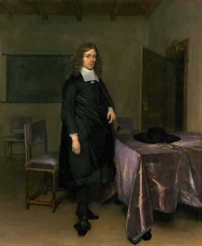 Porträtt av en man av Gerard Ter Borch the Younger