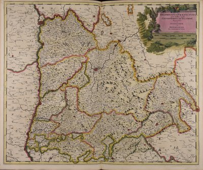 Delphinatus praefectura quae Gallis audit government of Daufhiné bipartitus in superiorem et inferiorem av Gerard Valck