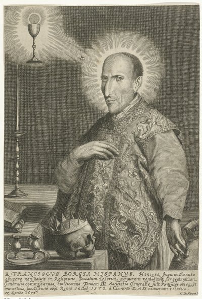 Porträtt av Saint Francis Borgia av Gerard de Groos
