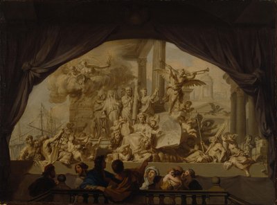 En allegori över Amsterdams berömmelse av Gerard de Lairesse