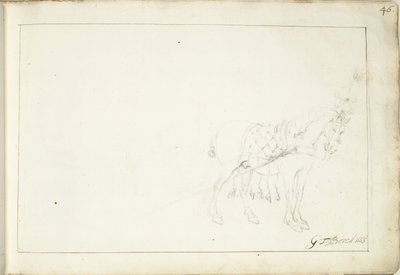 Häst, eller hur av Gerard ter Borch (II) (signed by artist)