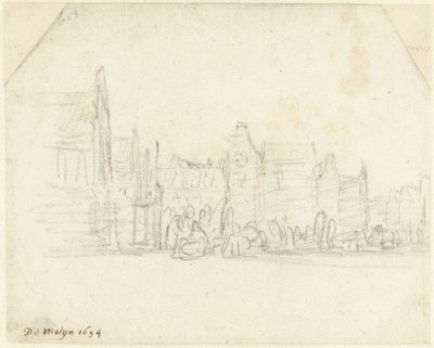 Grote Markt i Haarlem av Gerard ter Borch (II)